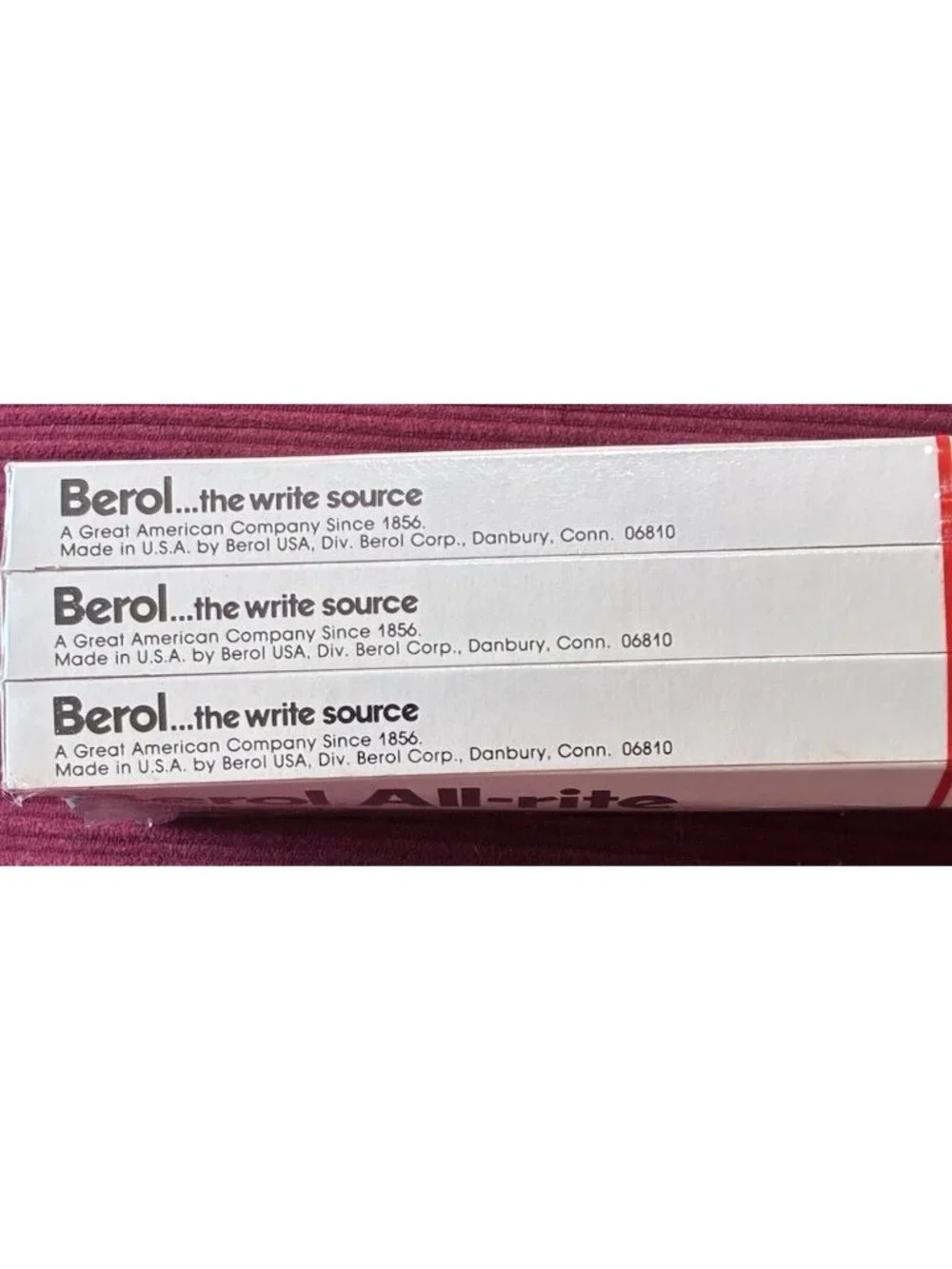 Lot of 6 Vtg Berol All Rite Ball Pens Medium Blue Ink NOS Sealed Box 72 Total